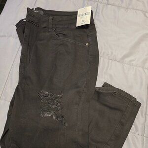 Black Jeans ripped patches